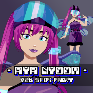 Aya Nyoom - VRChat y2k scifi fairy avatar