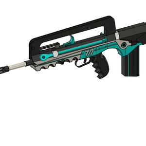 ブルアカ コハル 固有武器「ジャスティスブラック」3dモデル