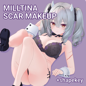 【MILLTINA】 SCAR MAKE UP+SHAPEKEY!
