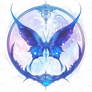【アイコン_0081】蒼の軌跡と幻の羽