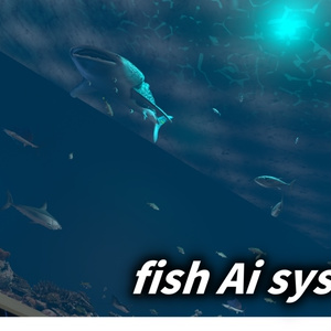【魚３Dモデル、セットアップツール付き】ワールド専用　魚が自由に泳ぎ回る！FishAIシステム　アクアリウム用