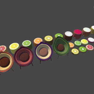 Fruit Furniture Set for VRChat 缩略图 4
