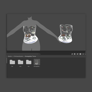 Snowglobe Torso [スノーグローブ コルセット] for VRChat 缩略图 2