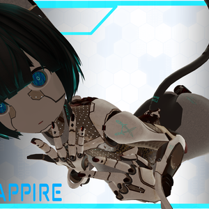 [VRC] CYANT Model-01 シアント // Linx Sapphire リンクス /サファイア[Material/Texture]