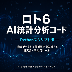  ロト6 過去データ解析・候補数字生成 Pythonコード③
