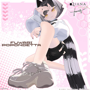 【DIANA featuring Kizuna AI】 無料配布☆ダブルリボンが可愛い♪ボリュームソールスニーカー【17アバター対応】 缩略图 5