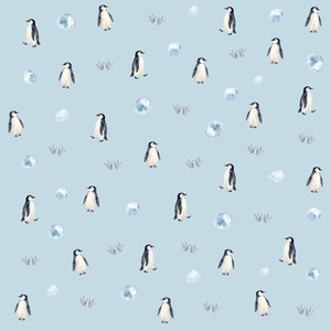 デジタルペーパー｜ペンギン柄｜大人かわいい水彩画風