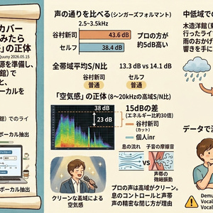 Vocal Spectrum Analyzer にノイズスペクトラム追加バージョンアップ