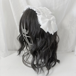 編み上げハーフボンネット風ヘッドドレス - kurotoiro - BOOTH