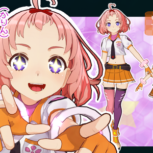 ◆MMD用モデルデータ　かりん　＆　メタセコプラグイン