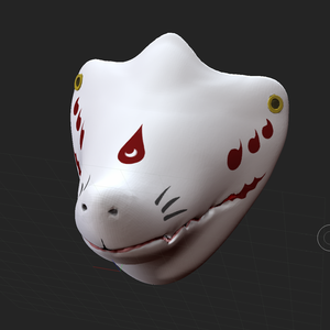 3D 狐面（狐口面）