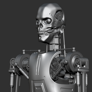 ３D ロボット　ターミネーター風　 Terminator