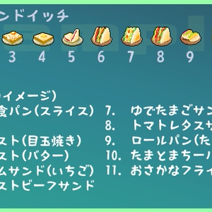【ドット】食べ物アイコン11種