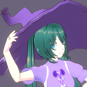 魔女生徒ミク MMD