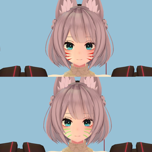 [さねこ, 京狐 ] saneko, kyoko Face Painting Texture
