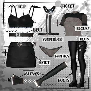 「竜胆」ゴシック | Rindo Ghotic Outfit 缩略图 6
