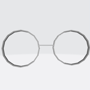 鼻眼鏡　