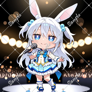 AI生成ちびキャラアイコン　アイドル2