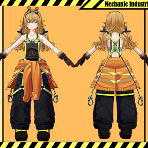 【VRoid】メカニック・インダストリアル フルアバターセット / Mechanic Industrial Full Avatar Pack