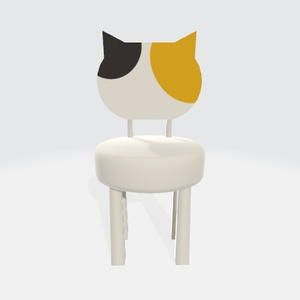 ねこ型背もたれのいす