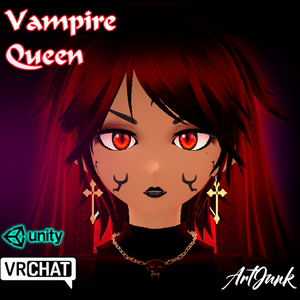 Vampire Female Avatar VR CHAT unity package ヴァンパイア女性アバター VRチャット Unityパッケージ