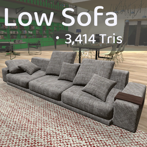 【Unity向け3Dモデル】Low Sofa