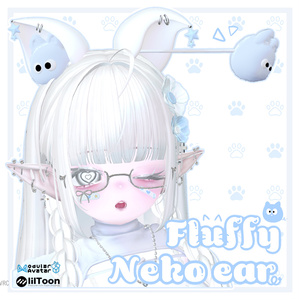 ♡Fluffy Neko ear ♡ふわふわのネコ耳 ♡MA対応♡