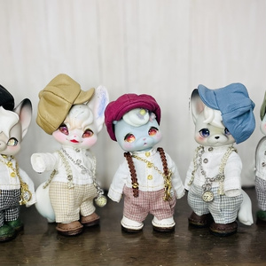 レア　stern社　rubber face ドール　ラバーフェイス　猫　ネコ 予約販売：12月中 お届け予定】OFFART X Horiren 「紅炎百猫・全身版