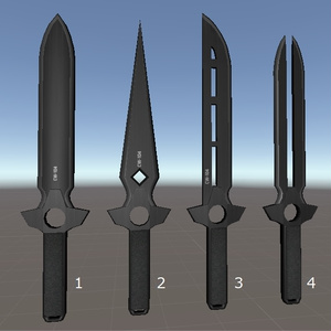 オリジナル武器「黒色短剣」