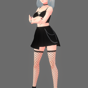 VRoid Fishnet Thigh High Socks pack