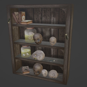 Creepy Doll Head Shelf