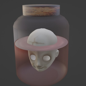 Doll Head Jar