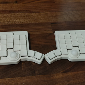 tomkeyLk 無線分割式 トラックボール キーボード tomkey 無線分割式 トラックボール キーボード ホワイト ケース付き