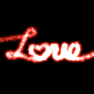 【Love】８色展開・動く素材・透過素材・動画途中・OBSで使える