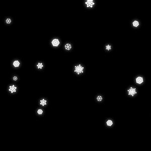 【雪４】雪の結晶・動く素材・透過素材・動画途中・エンディング・OBSで使える