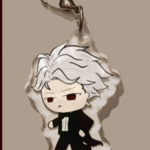 Shitara running away acrylic charm