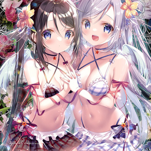 桜はんぺん×蜜桃まむ「みつかいのふたご」すぺしゃるコラボフルグラフィックTシャツ