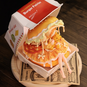 キャンバスアート『チョコケーキ6姉妹のイースターパーティ1