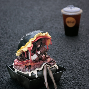 キャンバスアート『チョコケーキ6姉妹のイースターパーティ1』 キャンバスアート『チョコケーキ6姉妹のイースターパーティ1
