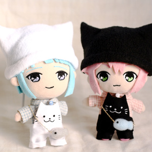 あんスタ ぬい服 16㎝ ライトブルー天使猫ちゃん - muni-2551