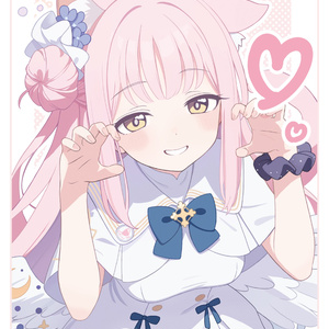 カードサプライ【プレイマット】 月雪ミヤコ_ブルーアーカイブ - しゃ