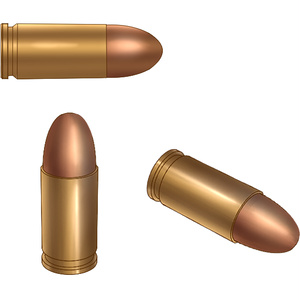 イラスト素材　銃弾 ハンドガンの弾(400×400px) png 3枚
