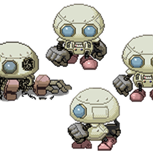 ロボット歩行グラフィック 72×72pxサイズ +おまけ画像
