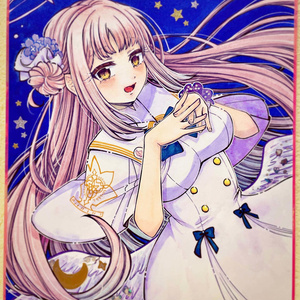 ブルーアーカイブ 【色紙原画】聖園ミカ(水着) - ひみのイラスト - pixiv