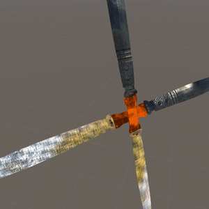 Dual Blades Giant Big Sword 3d model