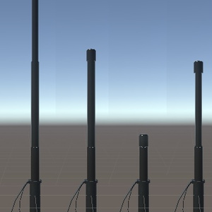 【VRChat想定】　3段警棒　 【３Dモデル】 缩略图 3