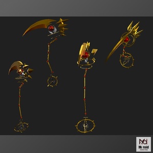 【VRChat想定】　OriginalScythe　Mk.G.s 《Arctos Scythe》　【3Dモデル】 缩略图 2