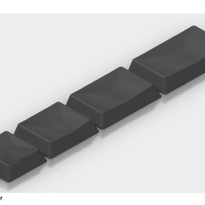 【choc v1用STLデータ】【18.05mm】1u～1.75u バラ