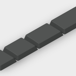 【choc v1用STLデータ】【18.05mm】1u～1.75u 親指用 バラ
