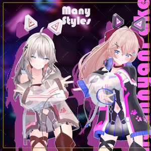 【７アバター対応】にゃんにゃんぱーかーフルセット-nyannyanPaker fullset-